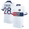 Original Fußballtrikot Paris Saint-Germain C. Soler 28 Auswärtstrikot 2023-24 Für Herren